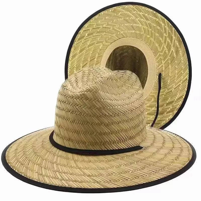 Panama Wide Brimmed Straw Sun Fedora Hat