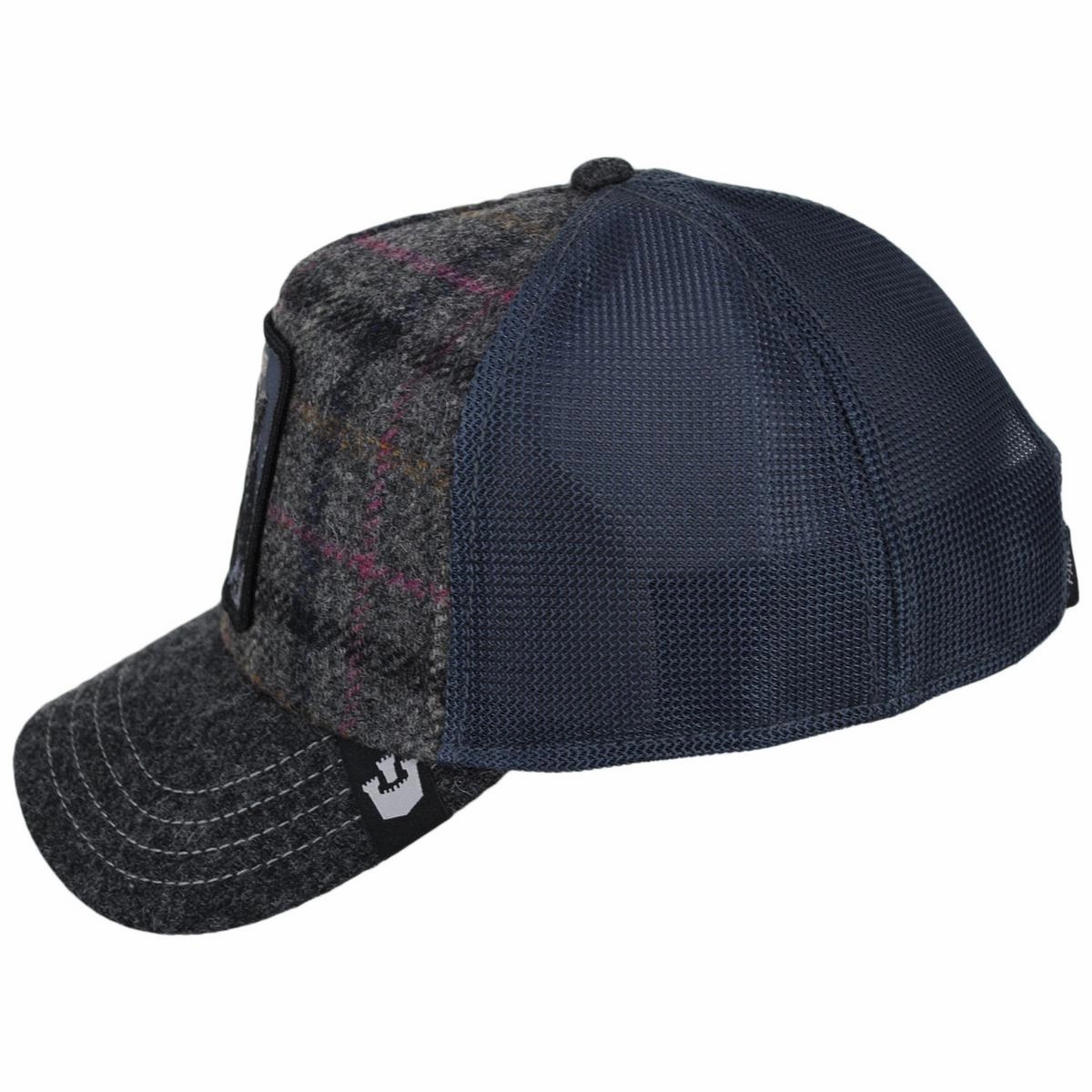Panther British Plaid Mesh Trucker Snapback Baseball Cap