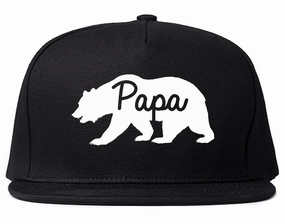 Papa Bear Mens Snapback Hat