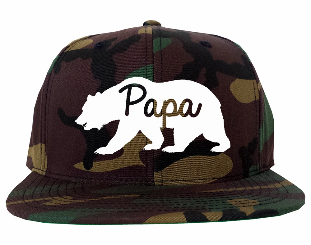 Papa Bear Mens Snapback Hat