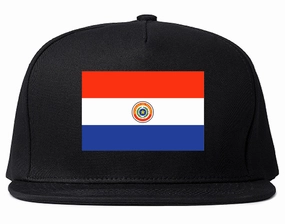 Paraguay Flag Country Printed Snapback Hat Cap