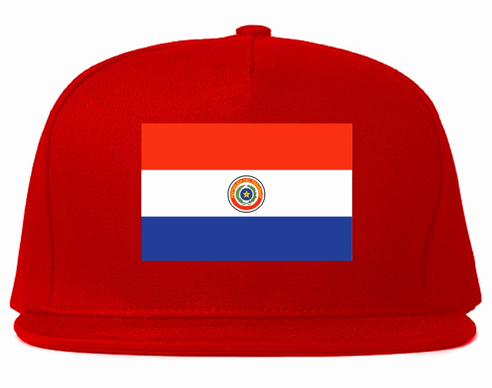 Paraguay Flag Country Printed Snapback Hat Cap