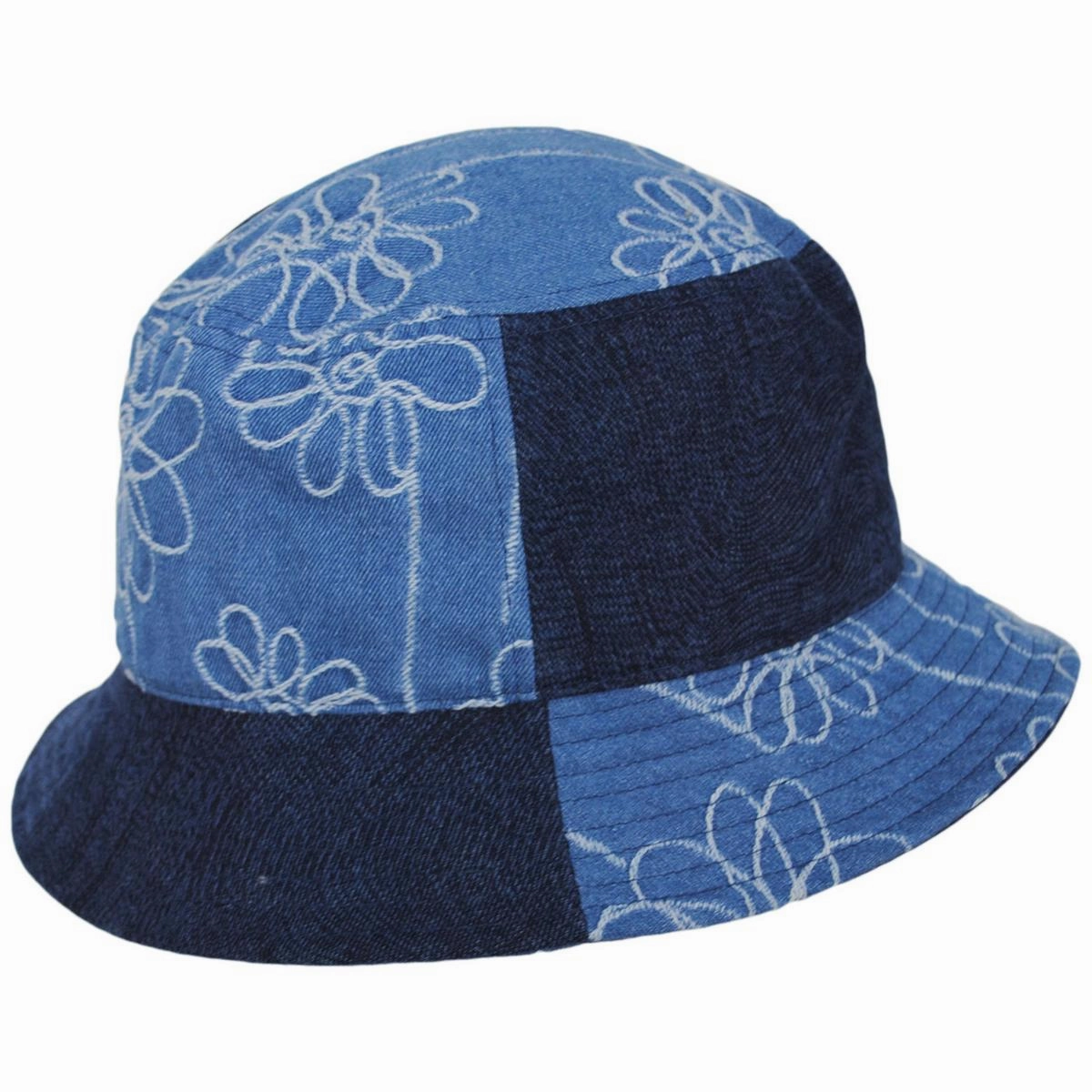 Patchwork Mashup Denim Cotton Bucket Hat