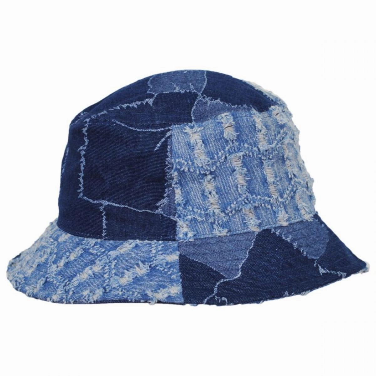 Patchwork Mashup Denim Cotton Bucket Hat