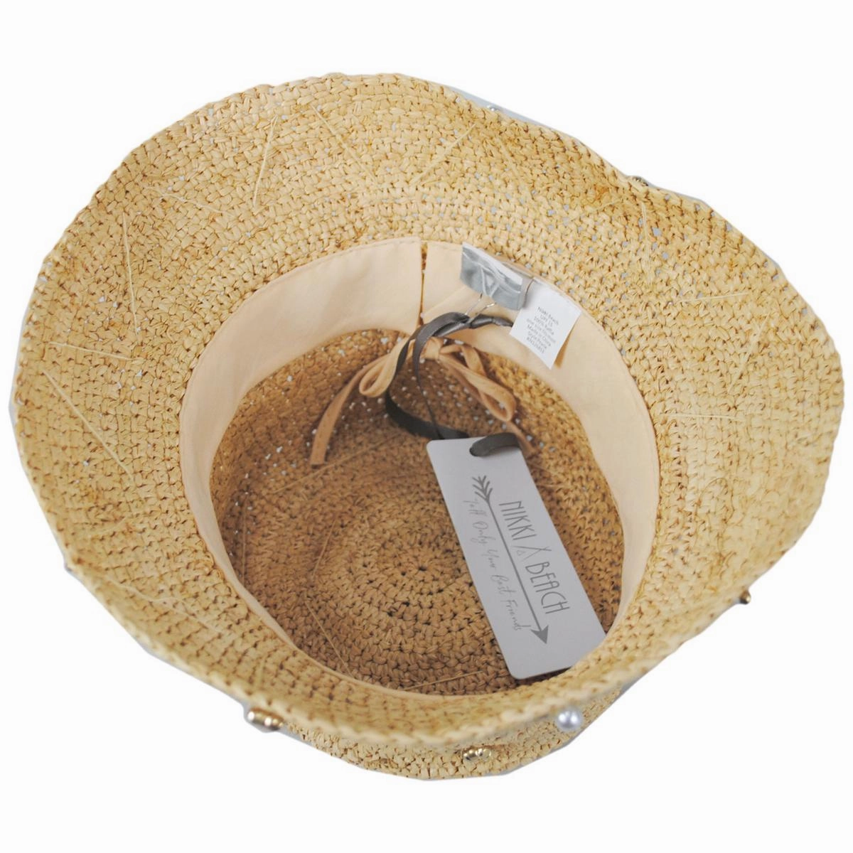 Pearle Raffia Straw Bucket Hat