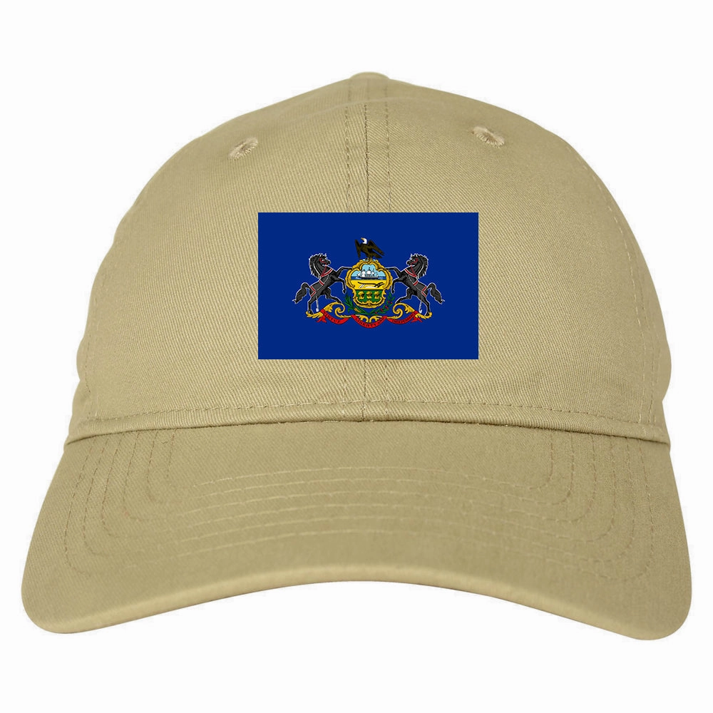 Pennsylvania State Flag PA Chest Mens Dad Hat