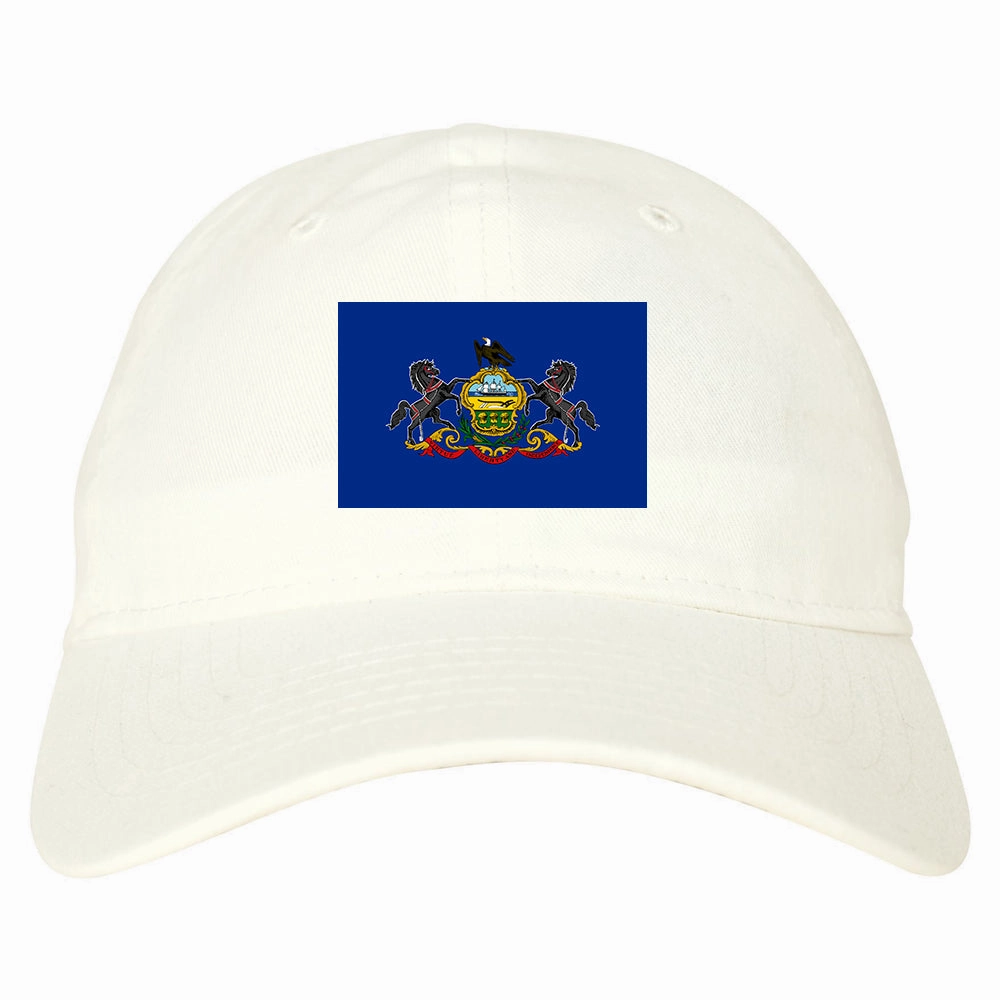 Pennsylvania State Flag PA Chest Mens Dad Hat
