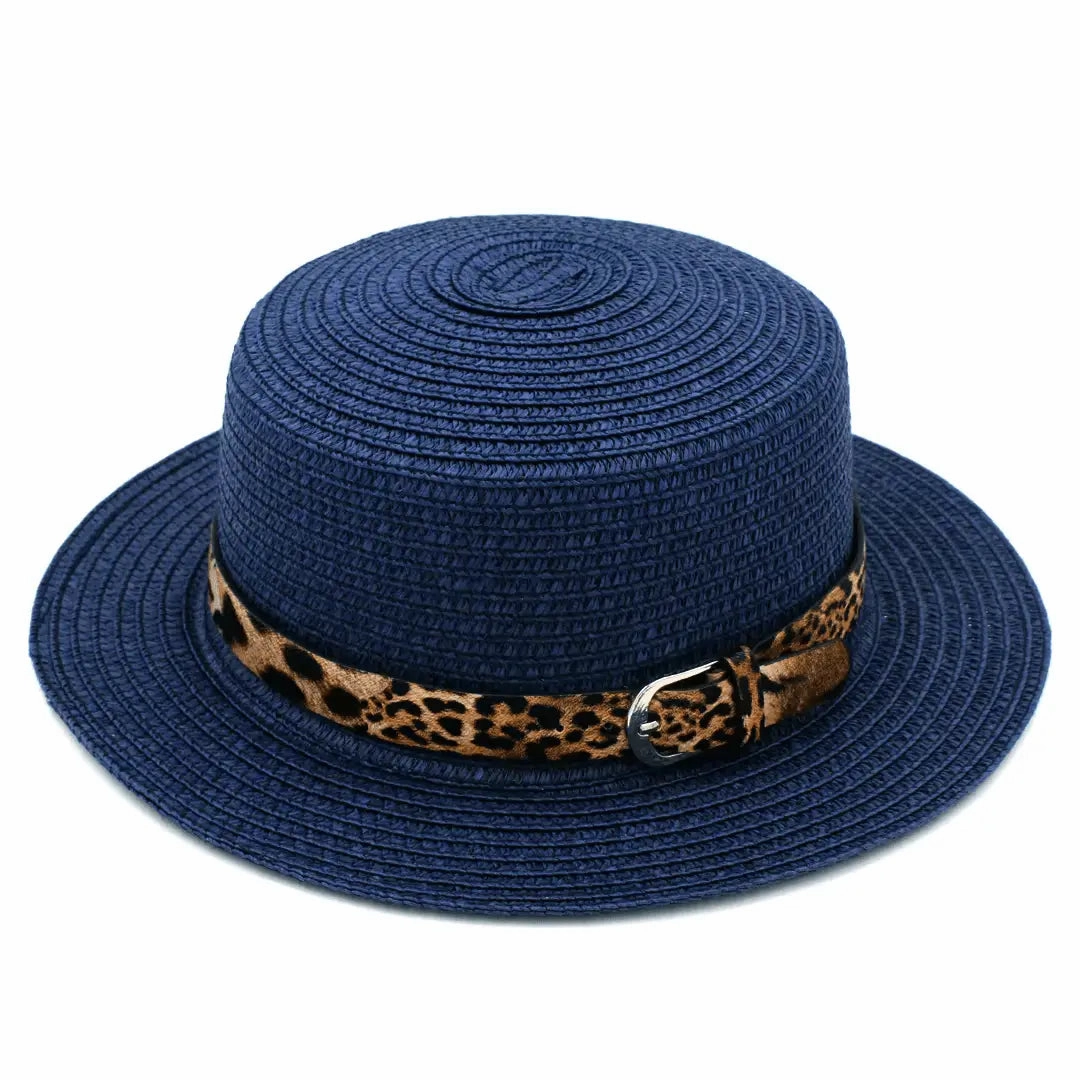 Pessoa Summer Straw Boater Hat