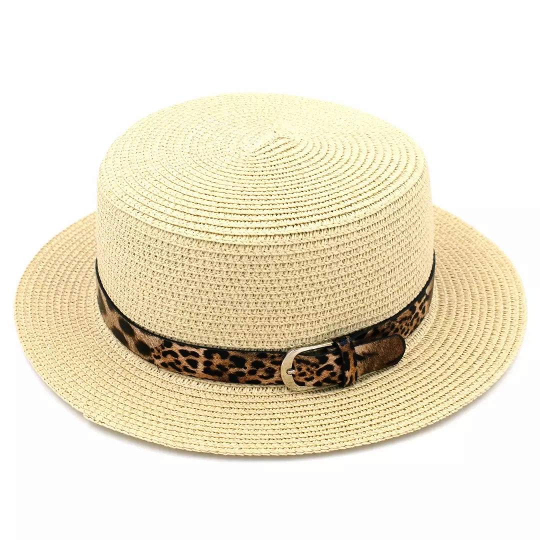 Pessoa Summer Straw Boater Hat