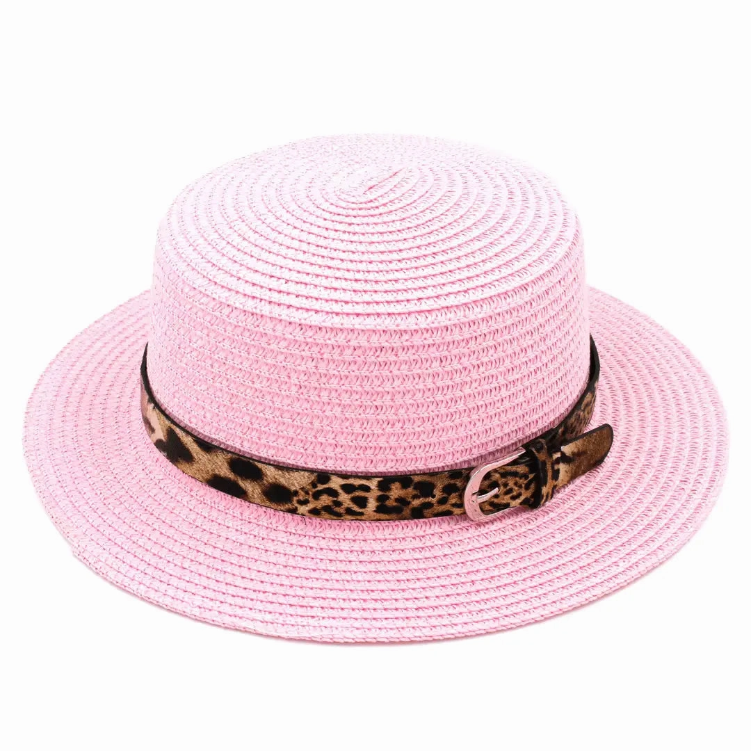 Pessoa Summer Straw Boater Hat