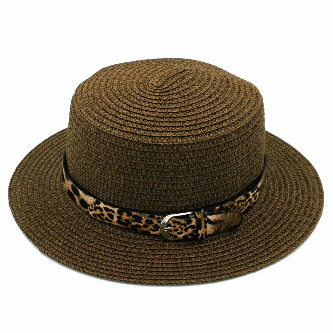 Pessoa Summer Straw Boater Hat
