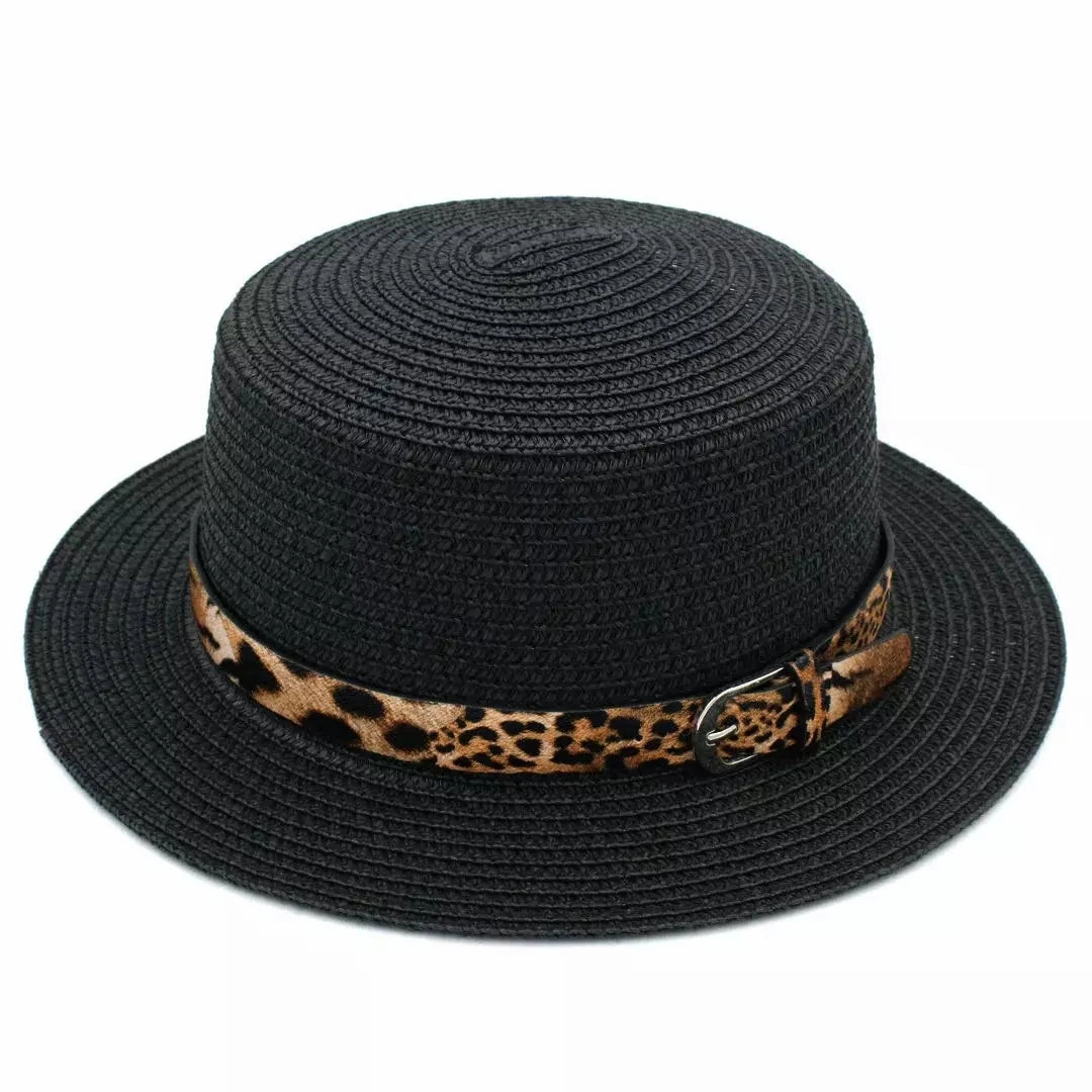 Pessoa Summer Straw Boater Hat