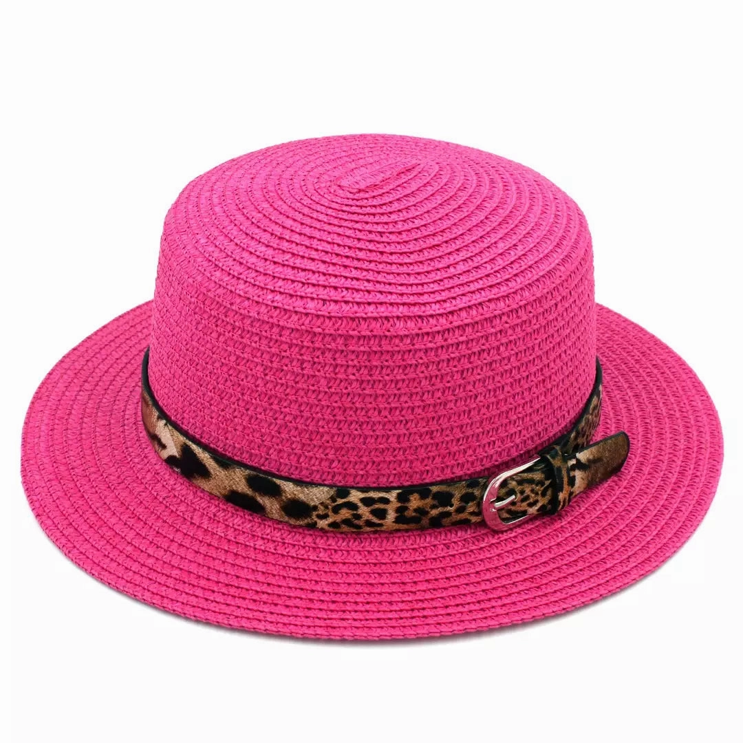Pessoa Summer Straw Boater Hat