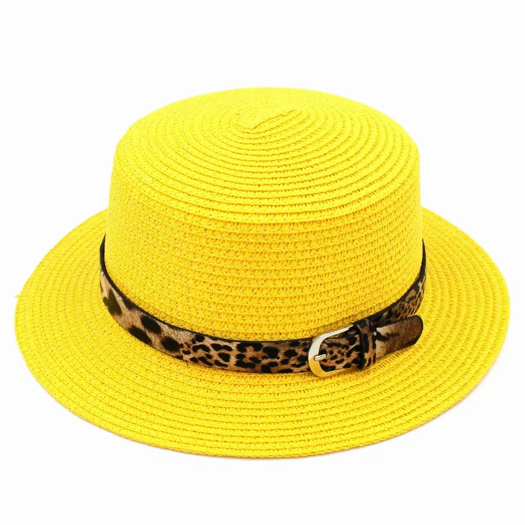 Pessoa Summer Straw Boater Hat