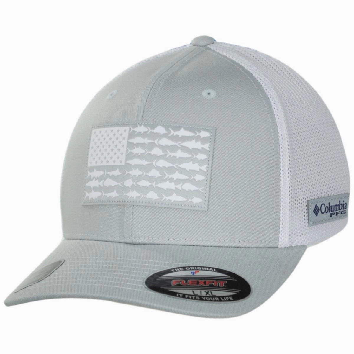 PFG Fish Flag Mesh Flexfit Fitted Baseball Cap