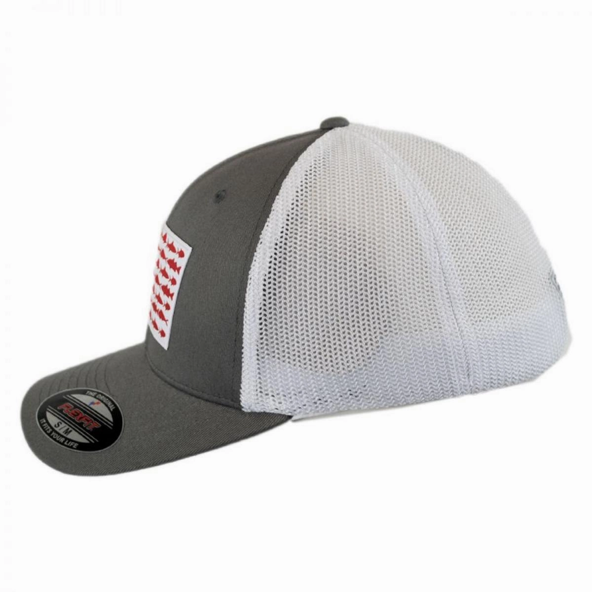 PFG Fish Flag Mesh Flexfit Fitted Baseball Cap