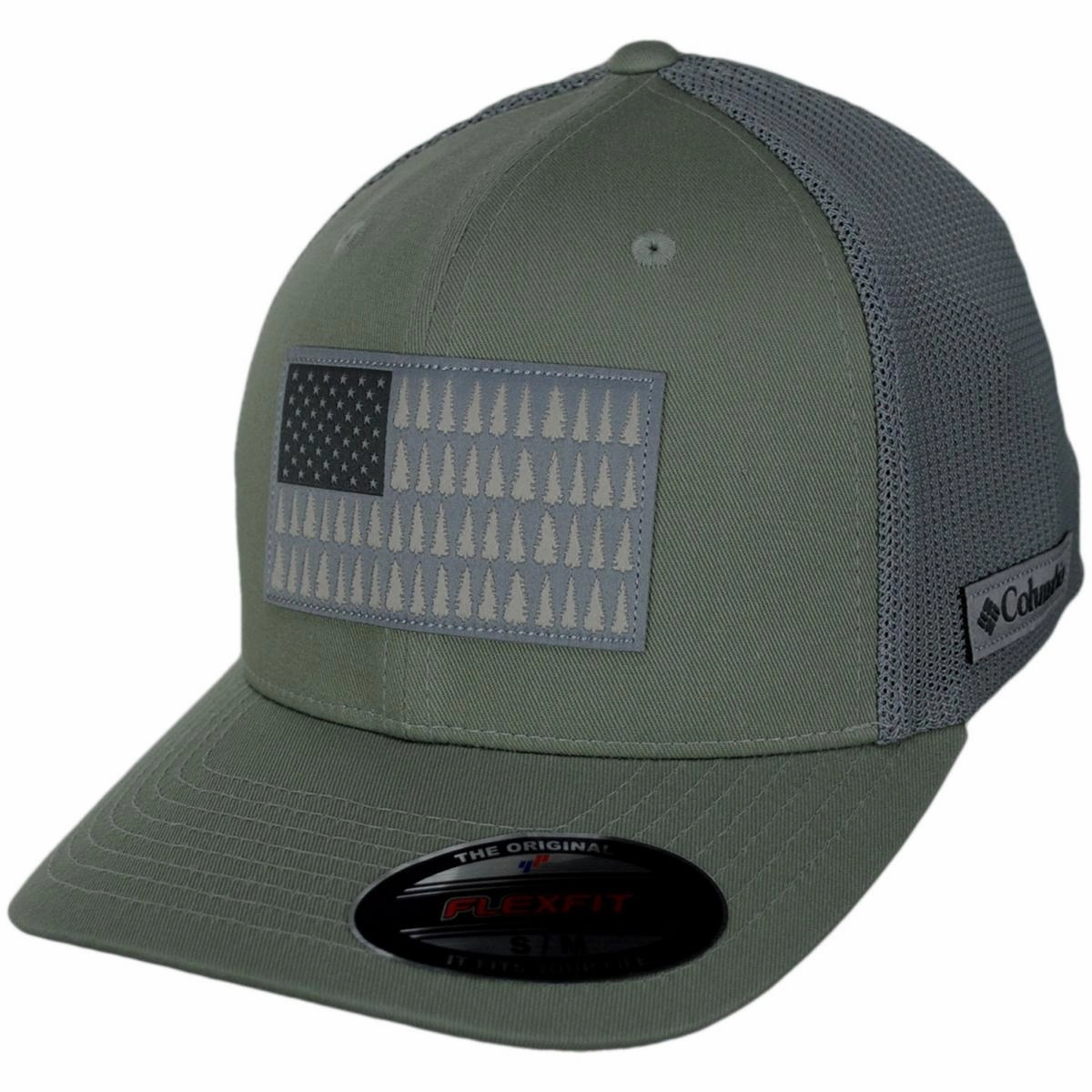PFG Fish Flag Mesh Flexfit Fitted Baseball Cap