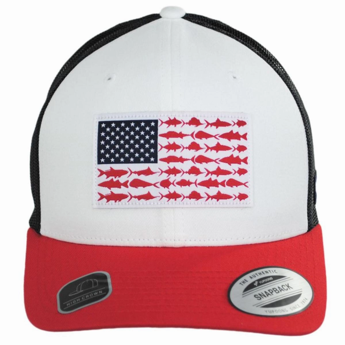 PFG Fish Flag Mesh Snapback Baseball Cap