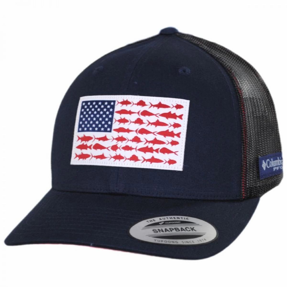 PFG Fish Flag Mesh Snapback Baseball Cap