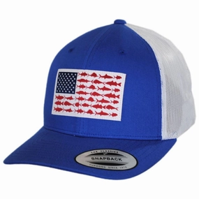 PFG Fish Flag Mesh Snapback Baseball Cap