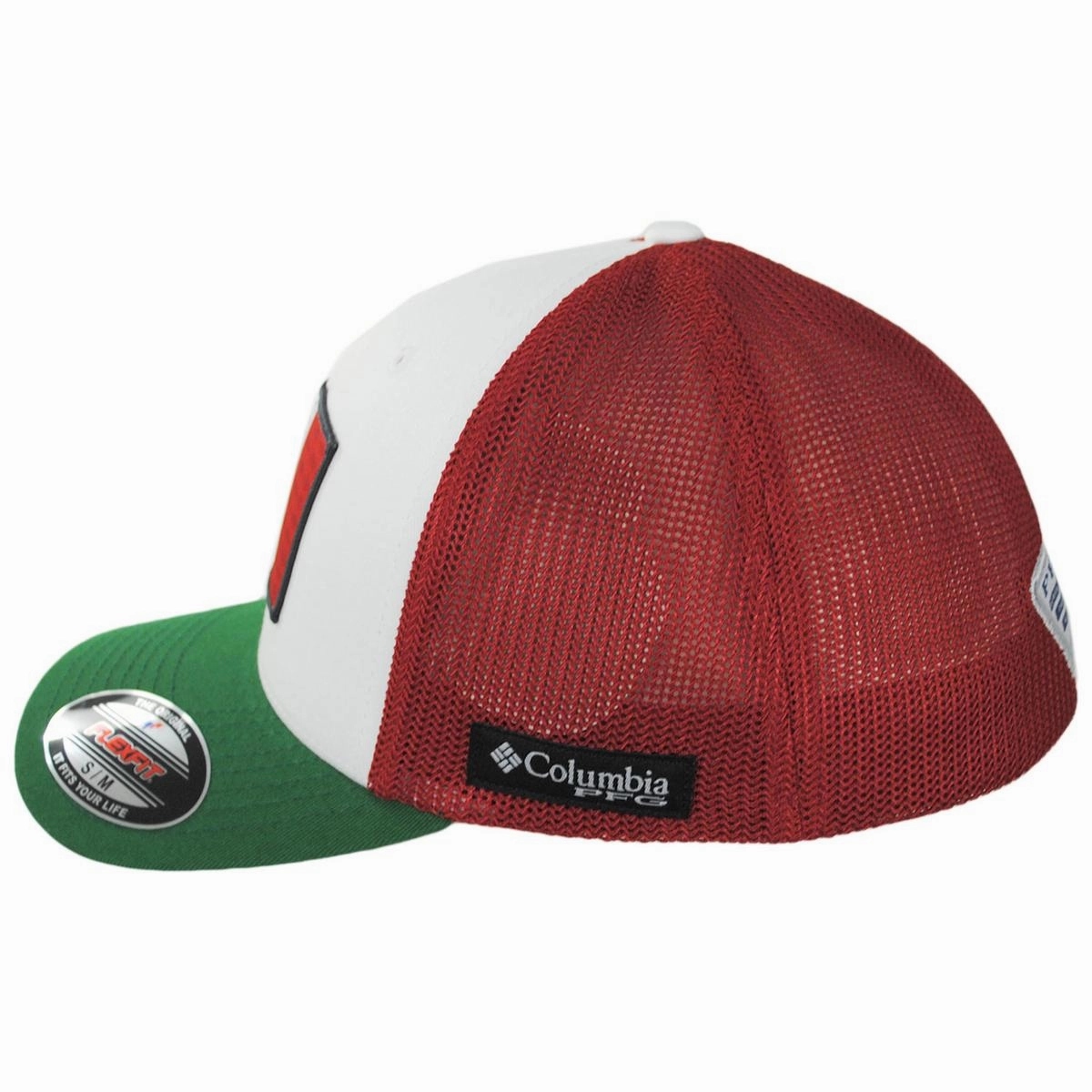 PFG Mexico Flag Mesh Flexfit Fitted Baseball Cap