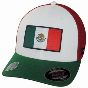PFG Mexico Flag Mesh Flexfit Fitted Baseball Cap