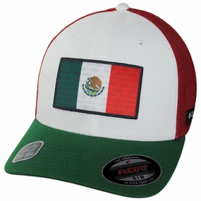 PFG Mexico Flag Mesh Flexfit Fitted Baseball Cap