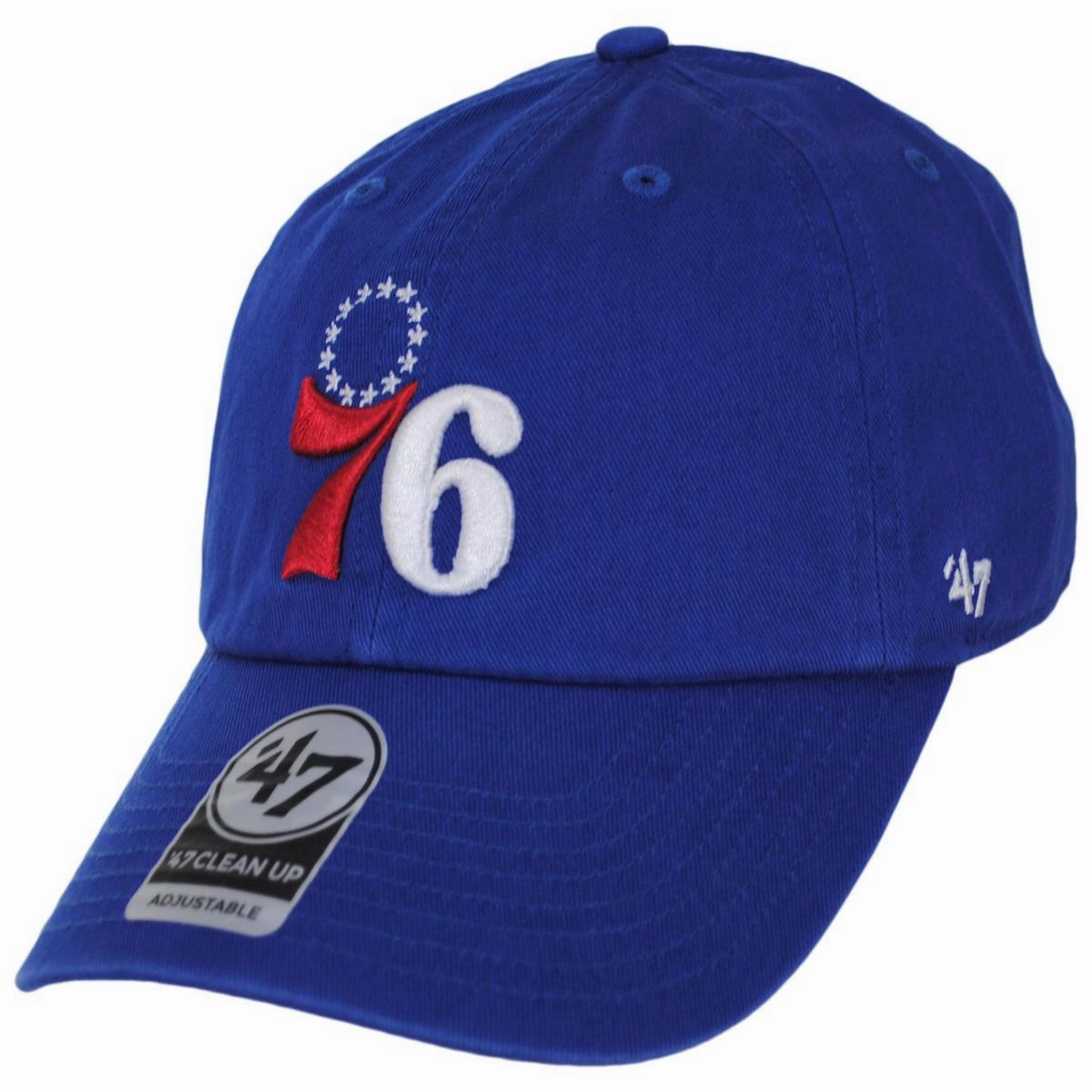 Philadelphia 76ers NBA Clean Up Strapback Baseball Cap Dad Hat