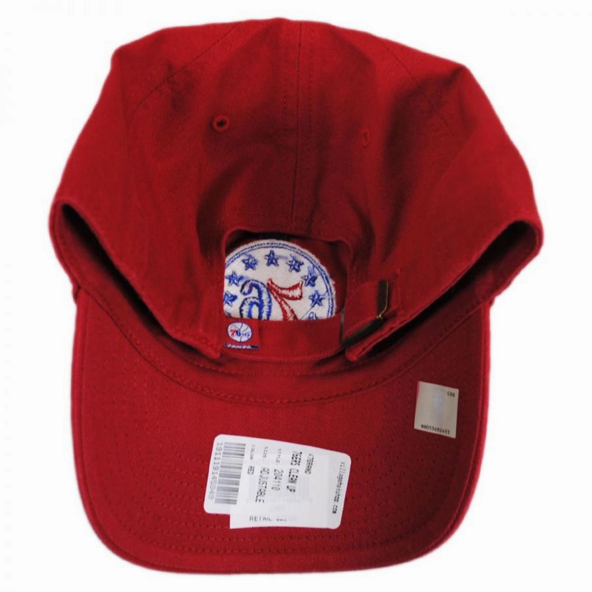 Philadelphia 76ers NBA Clean Up Strapback Baseball Cap Dad Hat