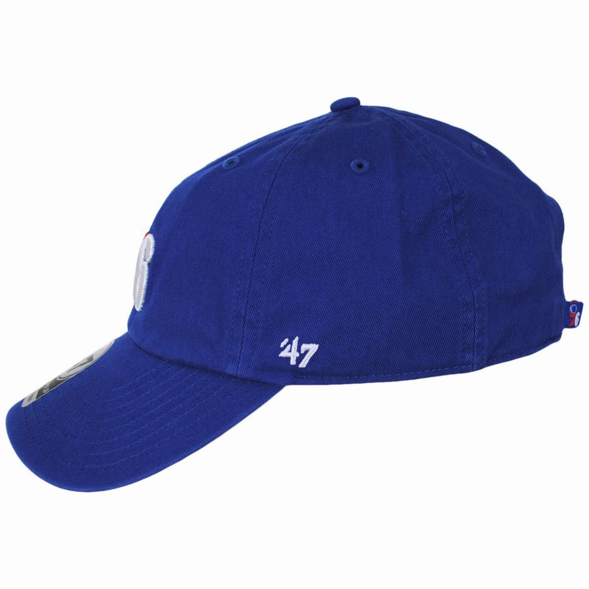 Philadelphia 76ers NBA Clean Up Strapback Baseball Cap Dad Hat