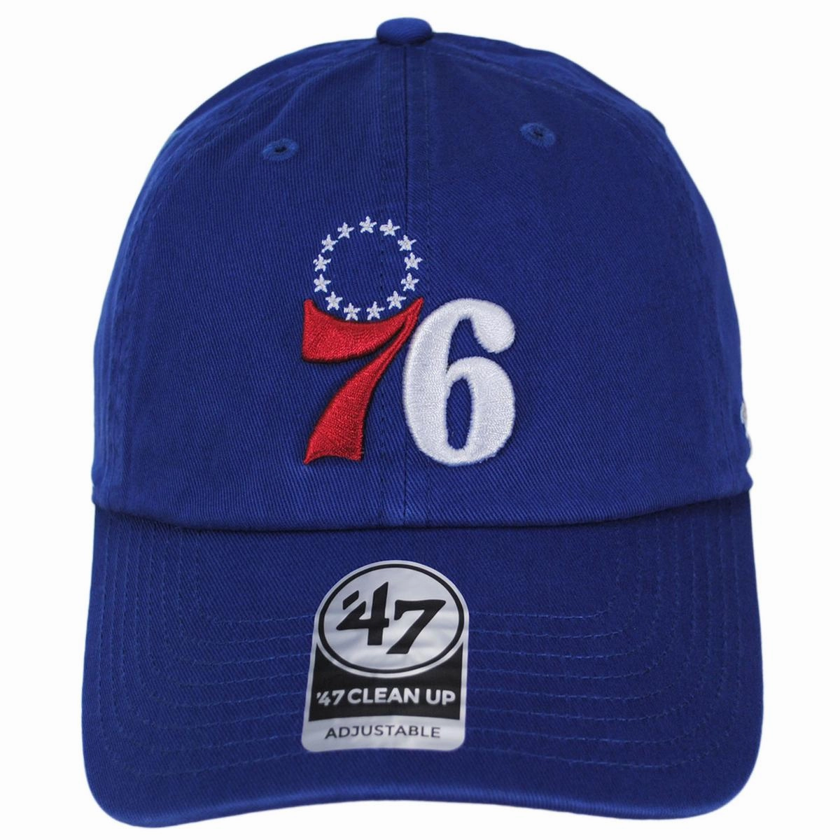 Philadelphia 76ers NBA Clean Up Strapback Baseball Cap Dad Hat