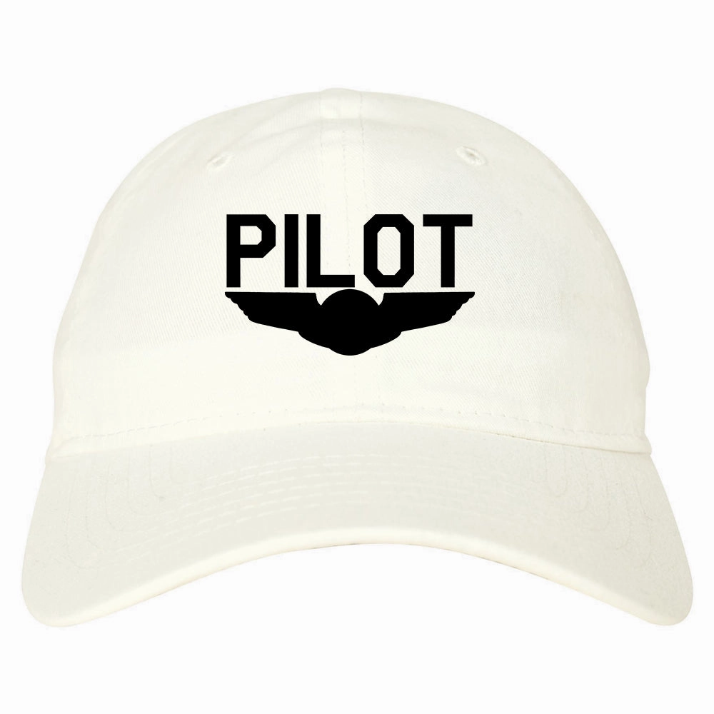 Pilot With Wings Mens Dad Hat Baseball Cap