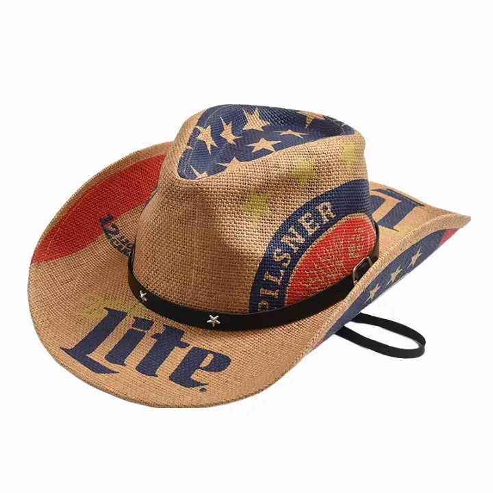 Pilsner Lite Straw Cowboy Hat