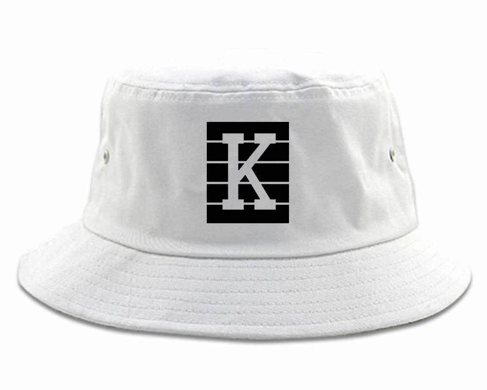 Pink K Blocks Bucket Hat