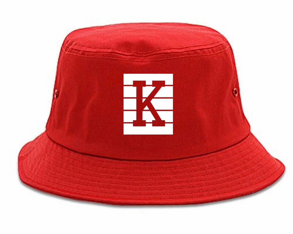 Pink K Blocks Bucket Hat