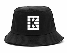 Pink K Blocks Bucket Hat