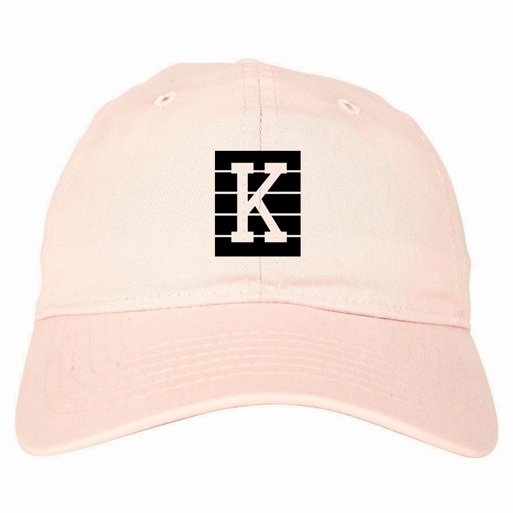 Pink K Blocks Dad Hat