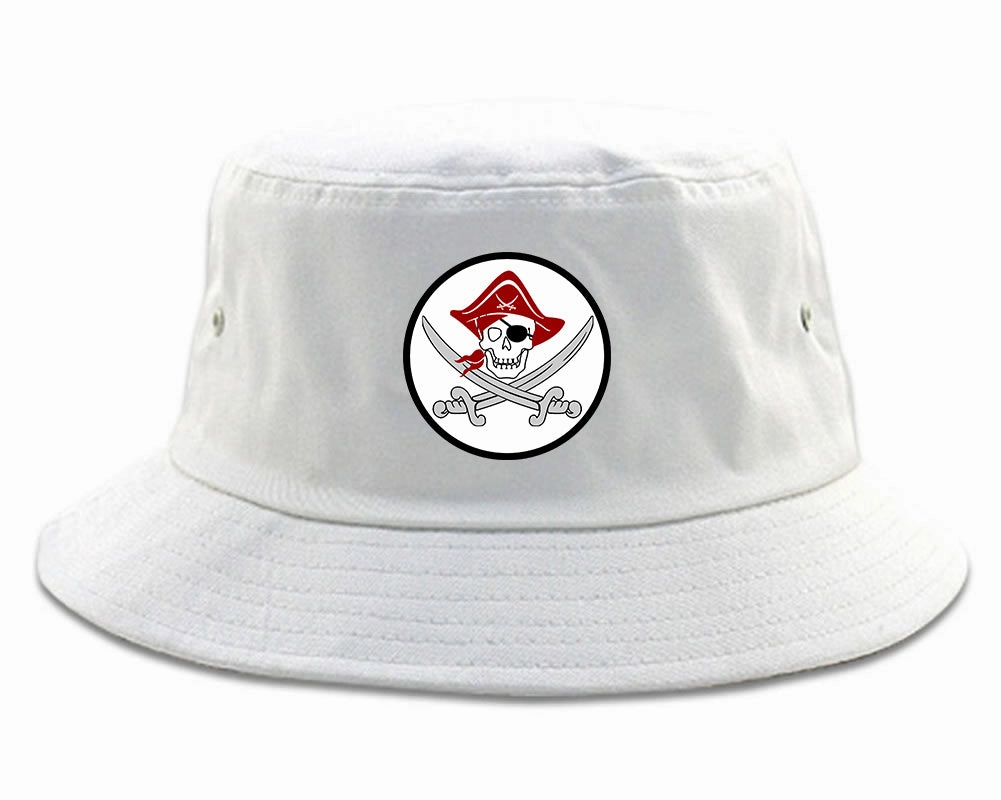 Pirate Captain And Swords Mens Bucket Hat