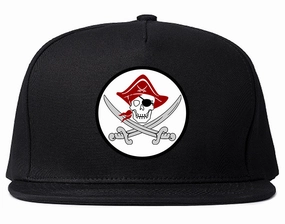 Pirate Captain And Swords Mens Snapback Hat