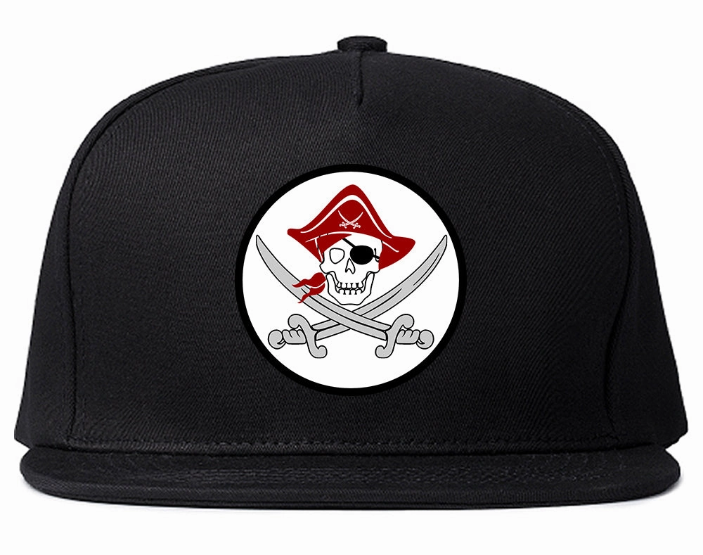 Pirate Captain And Swords Mens Snapback Hat