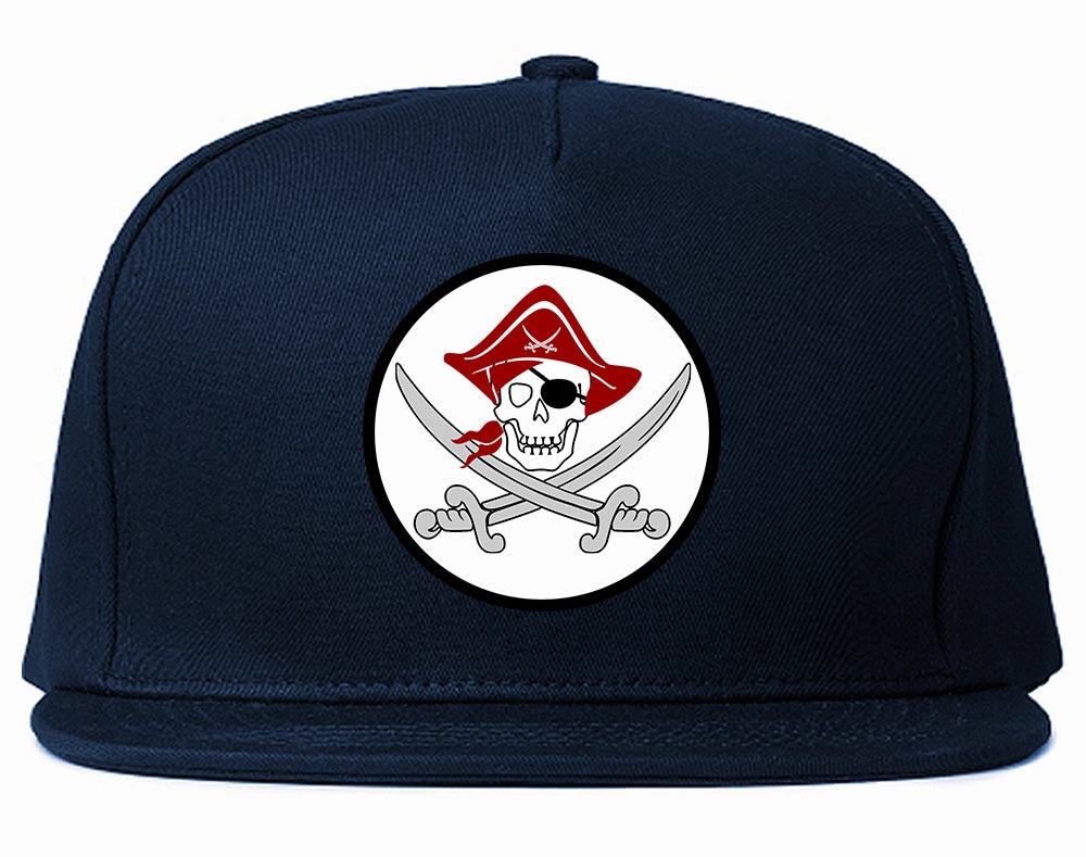 Pirate Captain And Swords Mens Snapback Hat