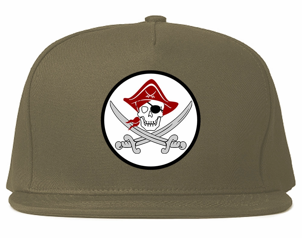 Pirate Captain And Swords Mens Snapback Hat