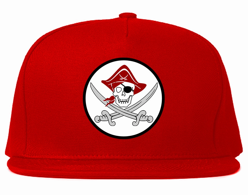 Pirate Captain And Swords Mens Snapback Hat