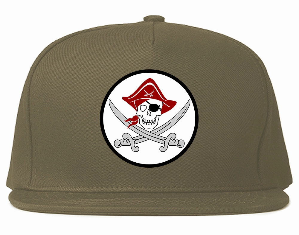 Pirate Captain And Swords Mens Snapback Hat