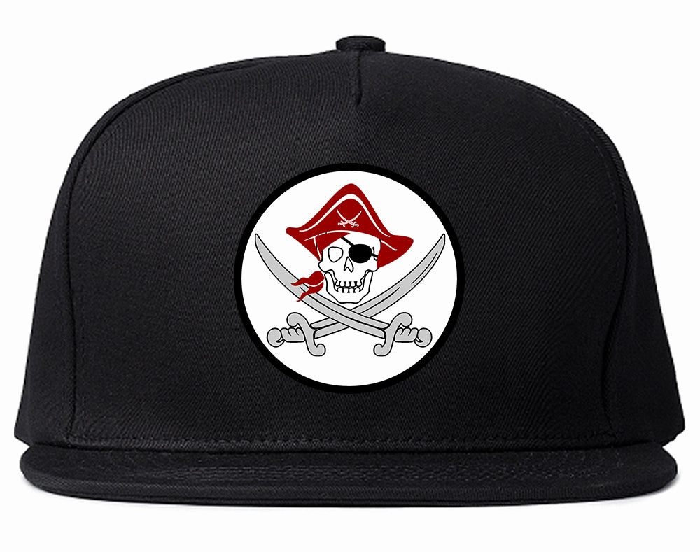 Pirate Captain And Swords Mens Snapback Hat