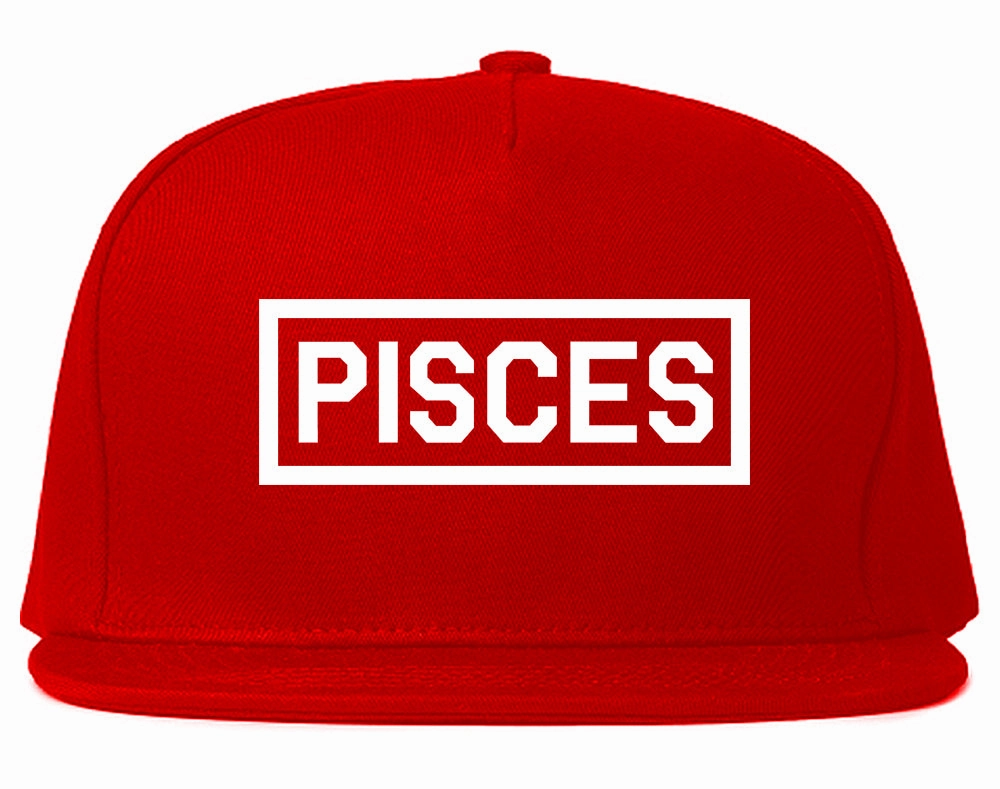 Pisces Horoscope Sign Mens Snapback Hat