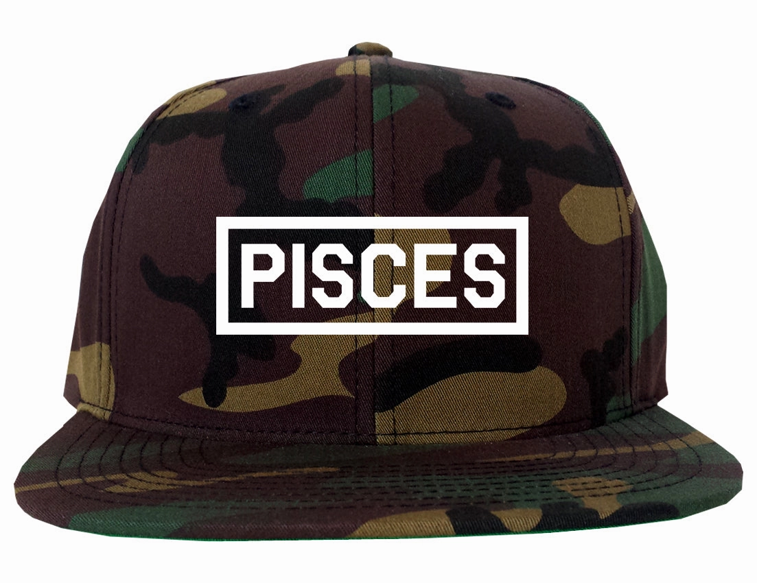 Pisces Horoscope Sign Mens Snapback Hat