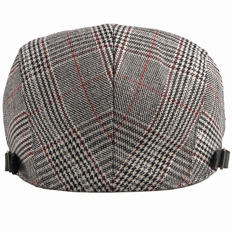 Plymouth Tartan Cotton Flat Cap