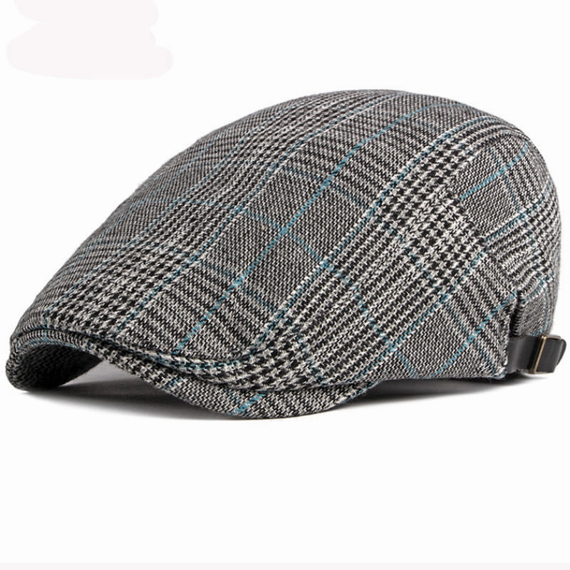 Plymouth Tartan Cotton Flat Cap