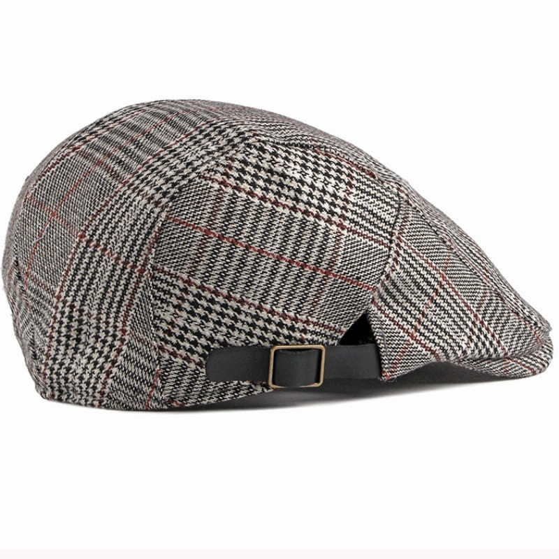 Plymouth Tartan Cotton Flat Cap